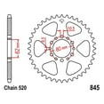 thumbnail image 2 of JT Steel Rear Sprocket 45 Tooth (JTR845.45), 2 of 2