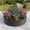 Black A, variant on Raised Garedn Bed, Metal Tall Round Raised Beds for Vegetables, Outdoor Garden Raised Planter Box, Backyard Patio Planter Raised Beds for Flowers, Herbs, Fruits 47.24*11.4"