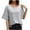 White, variant on Miqool Women's Sequin Tops Oversized Short Sleeve Round Neck Sparkly Tops Glitter Dressy Blouses for Evening Party Club