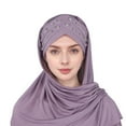 thumbnail image 3 of Women Hat Ruffle Cancer Chemo Turban Wrap Cap Scarf Shawl, 3 of 3