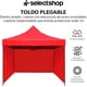 thumbnail image 2 of Carpa Toldo 3x3 Metros con Paredes Reforzado Plegable Impermeable Facil Armado Y Transporte para Jardín Casa Exterior Uso Rudo Acero Lona (Roja), 2 of 7