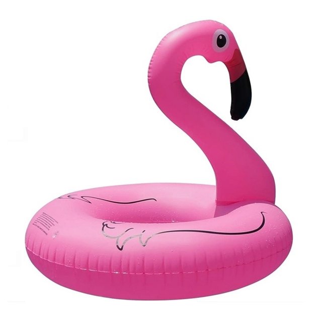 Lámpara flotante inflable con energía Solar para piscina de flamencos, paseo acuático para adultos RGB
