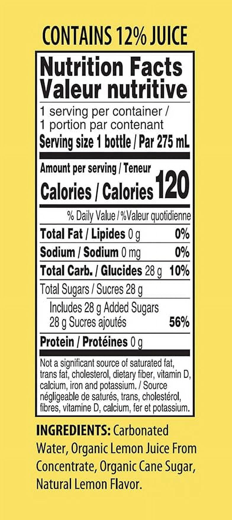 Tuscanini Organic Sparkling Lemonade, 9.3oz (6 Pack) | No Food Coloring or Artificial Flavors | Product of Italy | Premium Glass Bottle | Sparkling Party Drink