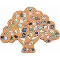 thumbnail image 1 of Tablero de corcho Árbol de la Vida de 34 x 28 cm (13,4 x 11 pulgadas) para pared. Ideal para guardar broches, exhibir alfileres, guardar y exhibir en la oficina, el hogar y la escuela., 1 of 9