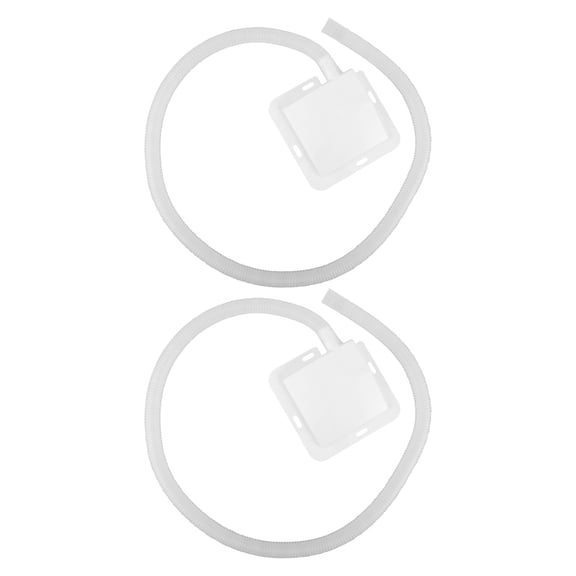 HOOWIFFY 2Sets White Plastic Portable Ac Drain Tray Pan with Hose for Window Units