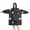 Black White Zodiac, variant on Wearable Oversized Blanket,Red Skull Guitar Music Pattern Wearable Blanket Hoodie for Adults,Cozy Hooded Blankets with Super Pockets,Super Warm Fuzzy Pullover for Women & Men