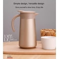 thumbnail image 3 of Carafe Thermique en Acier Inoxydable avec Couvercle, Contenant Isotherme à Double Paroi de 800 ml pour Boissons Chaudes Ou Froides, Distributeur avec Rétention de Chaleur de 12 Heures, pour Thé, Eau et Café, 3 of 7