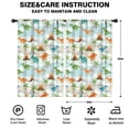 thumbnail image 2 of Blackout Kids Curtains,LightBlue Cartoon Dinosaurs Volcanoes Palms Patter Childrens Insulated Curtains Set Of 2,Bedroom Essentials,Toddler Room Decor 52"x84", 2 of 5