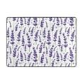 thumbnail image 7 of Area Rugs For Living Room Decor - Lavender Flowers Purple Soft Anti Slip Throw Washable Rugs 5x7 For Bedroom, Indoor Carpet For Bedroom Living Room 80x58In, 7 of 7
