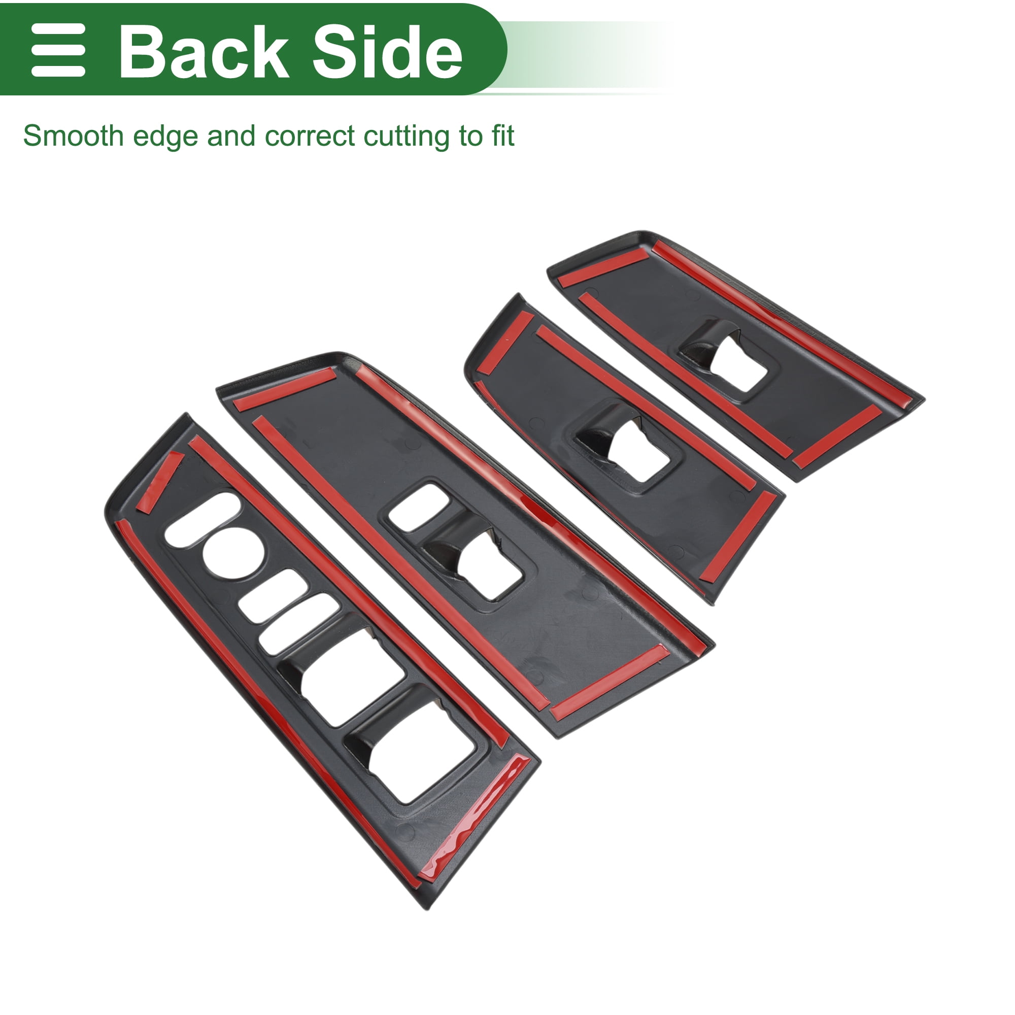 Unique Bargains Window Lift Switch Panel Trim Cover for Honda CRV 2023-2025 Front Rear Car Door Window Control Button Interior Accessories Black