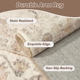 thumbnail image 4 of FEELHOME 4'x6' Area Rug Machine Washable Soft Vintage Distressed Non Slip Carpet for Living Room Bedroom Dining Room Taupe, 4 of 6