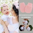 thumbnail image 5 of 0-1 Years Old Comfortable Infant Handguard Supplies Warmer Baby Gloves Baby Anti Scratch Mittens Newborn Gloves Protective Gloves LIGHT BLUE, 5 of 8