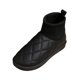 thumbnail image 4 of Botas de Nieve de Invierno para Niñas, Botas Cálidas Antideslizantes, Botines Cómodos a La Moda, Botas Cortas para El Trabajo de Senderismo Al Aire Li negro 35 Yinane botas de nieve, 4 of 8
