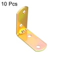 thumbnail image 2 of Uxcell Iron Corner Brace Angle Bracket Fastener L Shape 40mmx40mmx18mm, Round End 10Pcs, 2 of 4