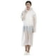 thumbnail image 1 of Poncho de lluvia impermeable portátil unisex perfecto para senderismo o camping (blanco transparente), 1 of 5