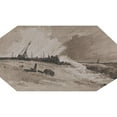 thumbnail image 3 of François Louis Thomas Francia 18x12 Black Modern Framed Museum Art Print Titled - Jetty in a Storm, 3 of 5