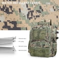 thumbnail image 5 of 42L Fishing Backpack with Rod Holders, Waterproof Fishing Tackle Backpack Fishing Bag with Hidden Shoulder Straps, Olive Camouflage, 5 of 16