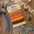 thumbnail image 2 of The Beadsmith Knot It Waxed Polyester Cord – Pumpkin Spice – 0.7mm Diameter – 4 Cords, 15 Yards Each – Make Jewelry, Macrame, Friendship Bracelets and DIY Crafts, 2 of 7
