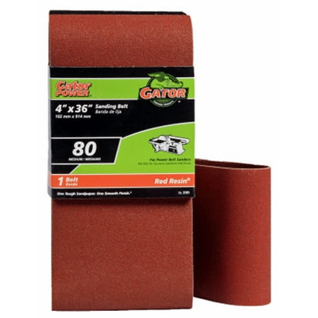 

5PK Gator Grit 4 x 36 Medium 80 Grit