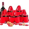 thumbnail image 5 of Bolsas de regalo con adornos navideños Bolsas de regalo Estilo pantalones navideños Lindas bolsas para niños Ideales para bodas Fiestas Año Nuevo, 5 of 5