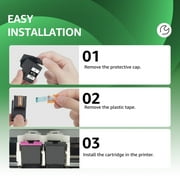 67XL Ink Cartridges Compatible for HP 67 Ink Cartridges DeskJet 2755e 2855e 4155e 4255e 6055e 6065e
