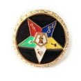 thumbnail image 2 of Masonic Rings Order of the Eastern Star Rings Gold Color w/ Black OES Ring, 2 of 3