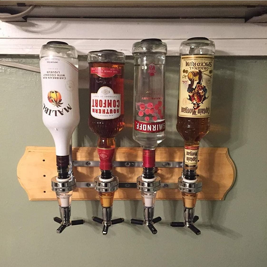 Kitchen & Dining Drink & Barware Wall Mounted Liquor Dispenser Home