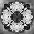 thumbnail image 3 of Diannart 15x15 Black Modern Framed Museum Art Print Titled - Decrative Kaleidoscope II, 3 of 5