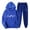 Blue winter 2 piece sets, variant on Usmixi Deals Womens Hoodies Sets Womens Hooded Sweatshirt Lounge Sets Fashion ECG Print 2 Piece Outfit Sets Plus Size Drawstring Jogger Sweatpant Sweatsuits Set with Pocket Fall Saving