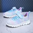 thumbnail image 4 of Otqutp Sneakers for Girls Lightweight Breathable Lace Up Running Shoes Adjustable Strappy Non-Slip Athletic Tennis Shoes, 4 of 5