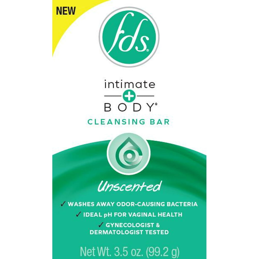 FDS Unscented Intimate + Body Cleansing Bar, 3.5oz