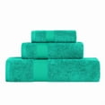 thumbnail image 2 of Superior Kendell Egyptian Cotton 3-Piece Towels Set, Sea Green, 2 of 11