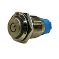 16mm Metal Push Button Switch with Power LED 3-6V Latching Button ...