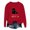 Red, variant on Meowy Christmas Sweatshirts for Women 2025 Long Sleeve Crewneck Cute Black Cat Graphic Sweatshirt Pullover Tops