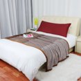 thumbnail image 3 of PiccoCasa 1Pc Pillowcase Zipper Long Staple Cotton, Queen Dark Red, 3 of 10