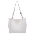 thumbnail image 1 of Bolso de hombro trenzado para mujer, bolso de mano trenzado de Color sólido, bolso diario para mujer, 1 of 9