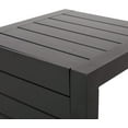 thumbnail image 6 of Christopher Knight Home Jesse Coral Outdoor Modern Aluminum C-Shaped End Table, Matte Black, 6 of 20