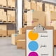 thumbnail image 4 of SZTXJ 2 inch round label, fluorescent orange, permanent color coded dot stickers, 500 labels per roll, 4 of 5
