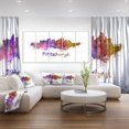 thumbnail image 3 of Design Art Pittsburgh Skyline Canvas Print, 3 of 3