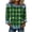 B Green, variant on Womens Long Sleeve Plaid Shirts Denim Patchwork Crew Neck Tunic Tops Loose Fit Comfy Daily Blouse B_Pink XXL