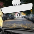 thumbnail image 4 of Car Ornament Wagging Dog Car Rearview Mirror Bobblehead Doll Car Decorations, 4 of 6