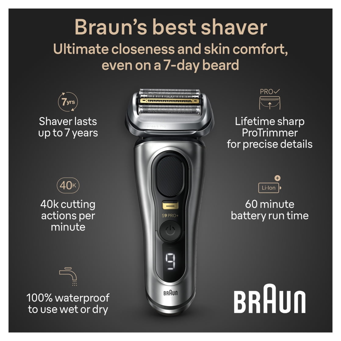 【tosi】Braun Series 9 Pro+ 9517s シェーバー Amazon.com: Braun Series 9 9517s PRO+ Electric Razor for Men, 5