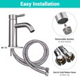 thumbnail image 3 of Aquaterior Single Handle Deck-mount Vessel Faucet Bathroom Vanity Mixer Tap, 3 of 11