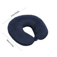 thumbnail image 3 of Mauxuk Multifunctional Foam Pillow - Ergonomic C Shaped Inflatable Neck Support, 360° Surround for Travel & Outdoor Comfort, Portable Polyester Nap Pillow for Cervical Spine Care, 3 of 6