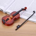 thumbnail image 4 of Khall Mini Violin Model, Mini Musical Ornaments,Wooden Mini Violin Model Display Musical Ornament Craft Home Office Decor Birthday Gift, 4 of 8