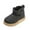 Black, variant on OWUUcdse Snow Boots for Girls, Non-Slip Outdoor Fleece-lined Thermal Shoes for Cold Weather Black Size 11 (Little Kids)