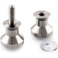 thumbnail image 4 of 1 Pair Door Knob, Shower Door Handles for Bathroom, Kitchen, Home, Office, Hotel, Stainless Steel2 pcs, 4 of 5