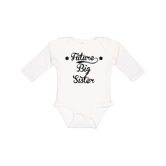 Inktastic Future Big Sister Girls Long Sleeve Baby Bodysuit