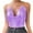 Purple, variant on Tank Tops for Women Chain Beading Tassel Sleeveless Backless Halter Crop Club Casual Basic Camisole Shirts Green One Size