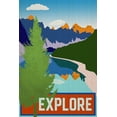 thumbnail image 2 of Robinson, Carol 11x14 White Modern Wood Framed Museum Art Print Titled - Explore, 2 of 4